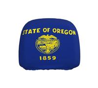 WZYWHJ Funda protectora para cabeza de asiento de coche o camión con diseño de la bandera del estado de Oregon, 1 paquete