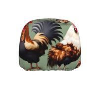 WZYWHJ Funda protectora para cabeza de asiento de coche o camión, diseño de gallo y pollo, 1 paquete