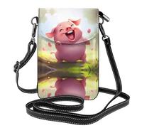 WZYWHJ Funny Piggy Prints - Bolso cruzado de piel con solapa para teléfono, regalo versátil para mujeres, caminar, acampar, ir de compras y viajar