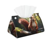 WZYWHJ Funny Squirrel - Soporte rectangular para toallas de papel con correa inferior, moderna bolsa de almacenamiento decorativa