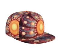WZYWHJ Gorra de béisbol de ala plana con estampado de flores coloridas, ajustable, transpirable y ligera para hombres y mujeres