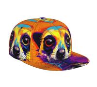 WZYWHJ Gorra de béisbol de ala plana con estampado de suricatos coloridos, ajustable, transpirable y ligera para hombres y mujeres