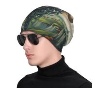 WZYWHJ Gorro de punto para adultos, elegante y cómodo para todas las estaciones con calor extra, estampado The Leader of The Valley, color negro