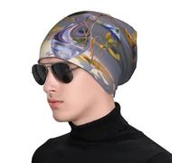 WZYWHJ Gorro de punto para adultos, elegante y cómodo para todas las estaciones, con estampado de gloria matutina extra cálida y rosa