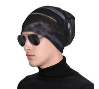 WZYWHJ Gorro de punto para adultos, elegante y cómodo para todas las estaciones con sombrero pirata extra cálido en The Wilderness impreso negro