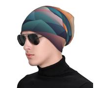 WZYWHJ Gorro de punto para adultos, suave y cómodo, universal, para hombres y mujeres, estampado degradado de ensueño, color negro