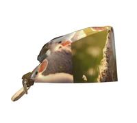 WZYWHJ Gorro de trabajo de limpieza con estampado de oveja linda con banda para el sudor, adecuado para hombres y mujeres, correa elástica ajustable, color negro