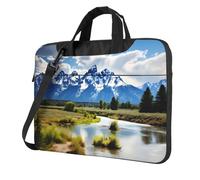 WZYWHJ Grand Teton National Park - Bolsa ultrafina portátil de un solo hombro, accesorios de computadora, suave a prueba de golpes, para portátiles, Black, 13 inch