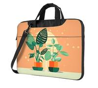 WZYWHJ Green Turtleback Prints - Bolsa para portátil con interior suave, múltiples bolsillos, ideal para hombres, viajes y negocios, color negro, 14 pulgadas