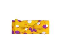WZYWHJ Hermosos diseños de lunares estampados con lazos para bebé y accesorios elásticos para el cabello suave para recién nacidos y niñas