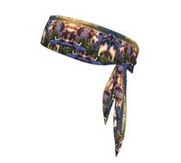 WZYWHJ Lindas diademas con estampado de vaca, diadema deportiva, diadema para hombres y mujeres, banda para el pelo para correr, entrenar fútbol