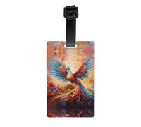 WZYWHJ Little Phoenix on The Rainbow - Etiquetas impresas para bolsa de equipaje, etiquetas de protección de privacidad para hombres y mujeres
