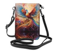 WZYWHJ Little Phoenix on the Rainbow Picture - Bolso cruzado de piel para mujer con correa ajustable para el hombro