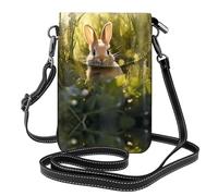 WZYWHJ Little Rabbit in the grass - Bolso cruzado de piel con solapa para teléfono, regalo versátil para mujeres, caminar, acampar, ir de compras y viajar