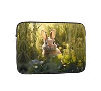 WZYWHJ Little Rabbit in The Grass - Funda para portátil de 43.2 cm, a prueba de golpes, para hombres y mujeres, viajes de negocios, escuela, oficina, uso diario