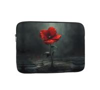 WZYWHJ Little Red Flowers in The Rain - Funda para portátil de 43.2 cm, a prueba de golpes, para hombres y mujeres, viajes de negocios, escuela, oficina, uso diario