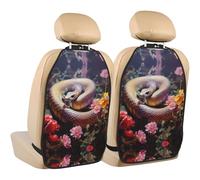 WZYWHJ Little Snake in The Flowerbed - Almohadilla de almacenamiento para asiento de coche, 2 piezas, protector multifuncional para asiento de coche después de la instalación