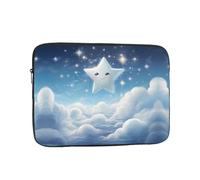 WZYWHJ Little Stars in The White Clouds - Funda para portátil de 43.2 cm, a prueba de golpes, para hombres y mujeres, viajes de negocios, escuela, oficina, uso diario