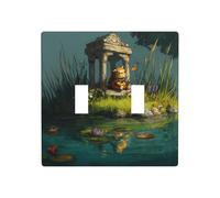 WZYWHJ Little Tiger in The Pavilion - Panel de termoplástico impreso para cubierta de interruptor, placa frontal decorativa de pared que no se daña fácilmente