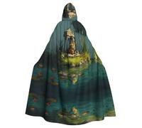 WZYWHJ Little Tiger in the Pavilion - Poncho con capucha para hombres y mujeres, fiesta de Halloween