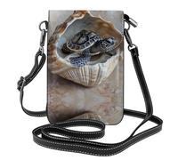 WZYWHJ Little Turtle in the Conch - Bolso cruzado de piel con solapa para teléfono, regalo versátil para mujeres, caminar, acampar, ir de compras y viajar