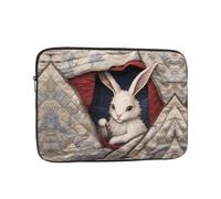 WZYWHJ Little White Rabbit in The Quilt - Funda para portátil de 33.0 cm, a prueba de golpes, para hombres y mujeres, viajes de negocios, escuela, oficina, uso diario