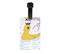 WZYWHJ Little Yellow Duck Prints - Etiquetas para bolsa de equipaje, etiquetas de protección de privacidad de viaje para hombres y mujeres