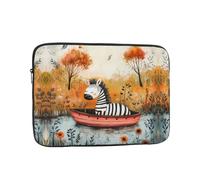 WZYWHJ Little Zebra on The Boat - Funda para portátil de 33.0 cm, a prueba de golpes, para hombres y mujeres, viajes de negocios, escuela, oficina, uso diario