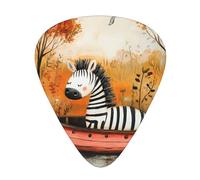 Wzywhj Little Zebra On The Boat - Púas de guitarra impresas de 12 piezas, fácil agarre, para ukelele, guitarra eléctrica o acústica