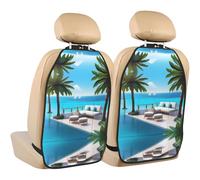 WZYWHJ Love Island on The S Prints - Almohadilla de almacenamiento para asiento de coche, 2 piezas, bolsa de almacenamiento multifuncional para asiento de coche después de la instalación