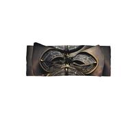 WZYWHJ Magical Design Norse Runes Compass imprime diademas de lazo para bebé y accesorios elásticos para el cabello suave para recién nacidos y niñas