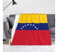 WZYWHJ Mantas estampadas con la bandera de Venezuela, ligeras, cálidas, cómodas, suaves, duraderas, para el hogar, descanso práctico al aire libre
