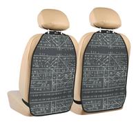 WZYWHJ Math Calculus Prints - Almohadilla de almacenamiento para asiento de coche, 2 piezas, protector multifuncional para asiento de asiento después de la instalación