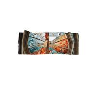 WZYWHJ Miles de grullas de papel en la ventana con lazo impreso para bebé y accesorios elásticos para el cabello suave para recién nacidos y niñas