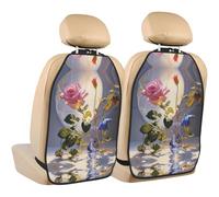 WZYWHJ Morning Glory and Rose - Almohadilla de almacenamiento para asiento de coche con estampado de rosas, 2 piezas, bolsa de almacenamiento multifuncional para después de la instalación