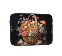 WZYWHJ Mushrooms in The Flower Basket - Funda para portátil de 43.2 cm, a prueba de golpes, para hombres y mujeres, viajes de negocios, escuela, oficina, uso diario