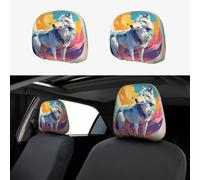 WZYWHJ National Geographic - Funda de almohada universal para coche, diseño de lobo, 2 piezas
