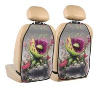 WZYWHJ Neon Venus Flytrap - Almohadilla de almacenamiento para asiento de coche, 2 piezas, multifuncional, protector de asiento después de la instalación