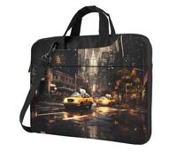 WZYWHJ New York Fashion City Printing - Bolsa portátil ultrafina de un solo hombro, accesorios de computadora, suave a prueba de golpes para portátiles, Black, 15.6 inch