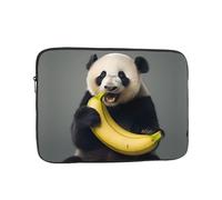 WZYWHJ Panda Eating Banana - Funda para portátil de 43.2 cm, a prueba de golpes, para hombres y mujeres, viajes de negocios, escuela, oficina, uso diario