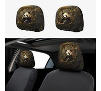 WZYWHJ Panda in The Hanging Basket - Funda de almohada para coche, 2 piezas, accesorios para asiento, funda protectora universal
