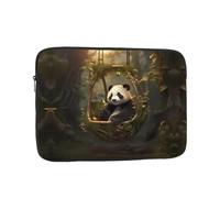 WZYWHJ Panda in The Hanging Basket - Funda para portátil de 33.0 cm, a prueba de golpes, para hombres y mujeres, viajes de negocios, escuela, oficina, uso diario
