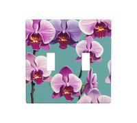 WZYWHJ Panel termoplástico con impresión de rama de orquídea para cubierta de interruptor, placa frontal decorativa de pared que no se daña fácilmente