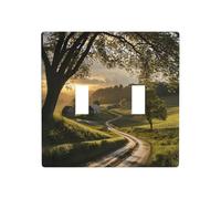 WZYWHJ Panel termoplástico pastoral After Rain para cubierta de interruptor, placa frontal decorativa de pared que no se daña fácilmente