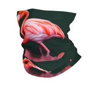 WZYWHJ Pañuelo deportivo multifuncional con estampado de flamenco rosa, diadema, máscara facial y pulsera