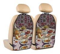 WZYWHJ Picnic in The Sun - Almohadilla de almacenamiento para asiento de coche, 2 piezas, multifuncional, protector de asiento después de la instalación