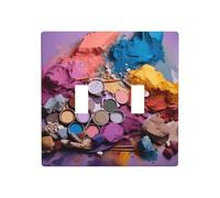 WZYWHJ Placa de pared decorativa con impresión de paleta colorida, 4.5 x 4.5 pulgadas, duradera y elegante para áreas residenciales y comerciales