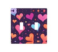 WZYWHJ Placa decorativa de pared con diseño de corazón de estrella fugaz, 4.5 x 4.5 pulgadas, duradera y elegante para zonas residenciales y comerciales