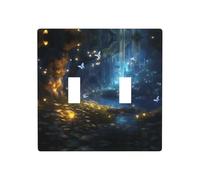 WZYWHJ Placa decorativa de pared con diseño de mariposas en cuentos de hadas, 4.5 x 4.5 pulgadas, duradera y elegante para zonas residenciales y comerciales