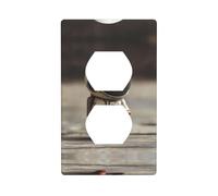 WZYWHJ Placa decorativa de pared de doble enchufe, fácil de instalar, ideal para zonas residenciales y comerciales de 4.5 x 2.76 pulgadas, mini impresiones de astronautas